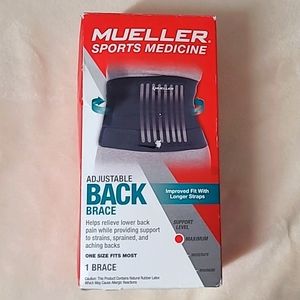NEW Mueller Sports Medicine Adjustable Back Brace One Size Fits Most